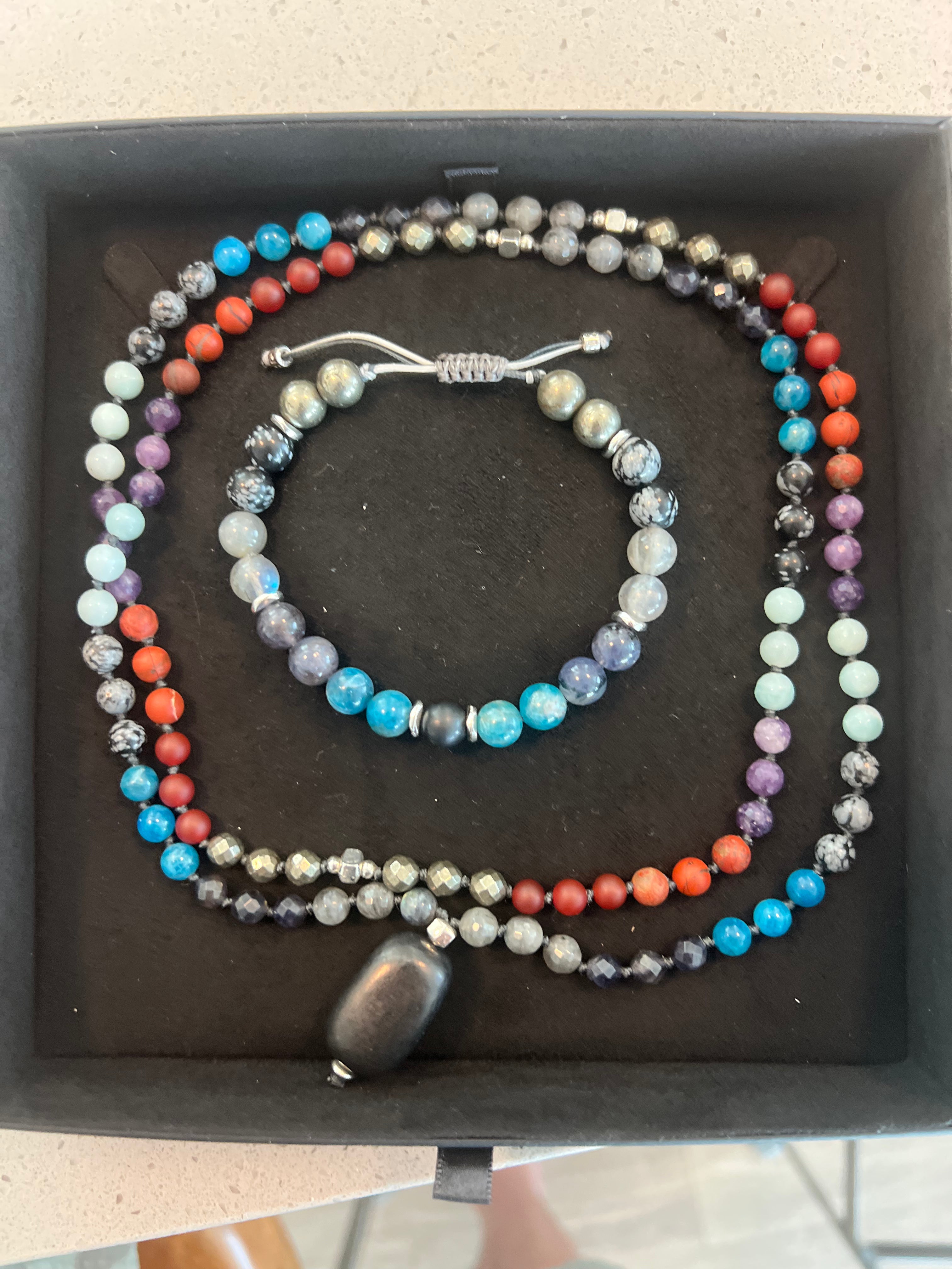 Mystic Mala & RuneStone Bracelet Set