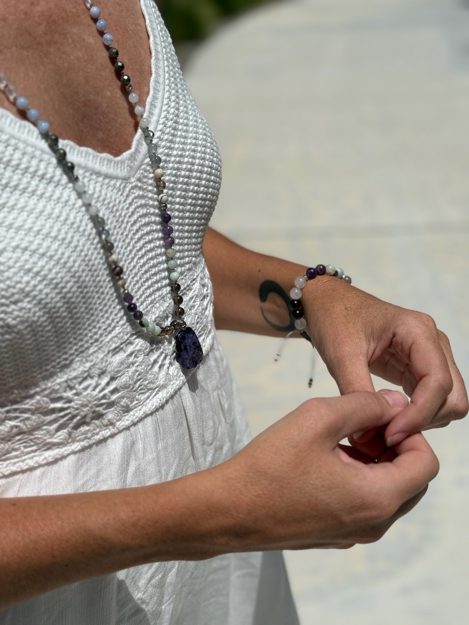 Mystic Mala & RuneStone Bracelet Set
